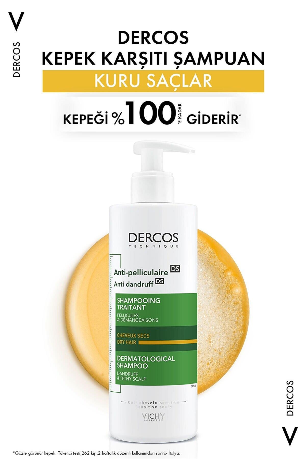 VICHY Dercos Anti Dandruff DS Kepek Karşıtı Şampuan 390 ml | Farma Ucuz