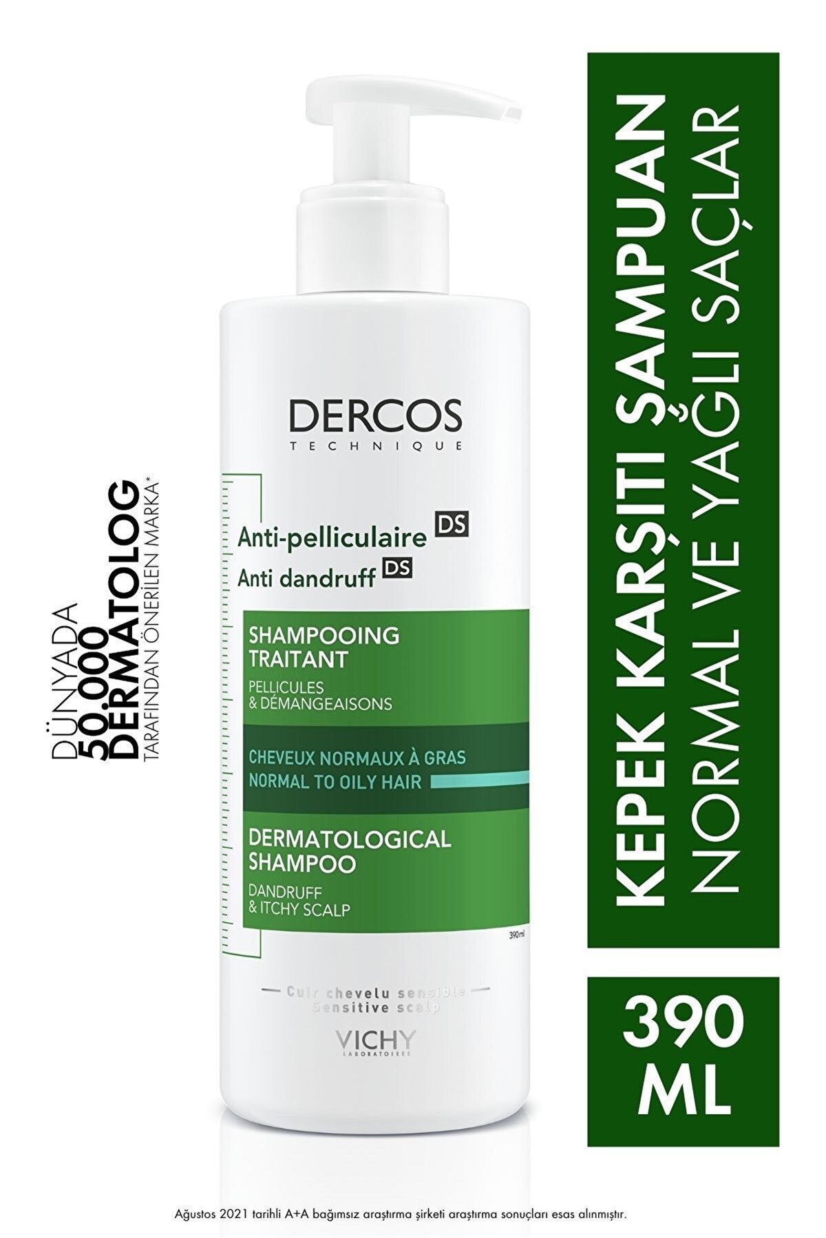 VICHY Dercos Anti Dandruff Shampoo 390 ML | Farma Ucuz