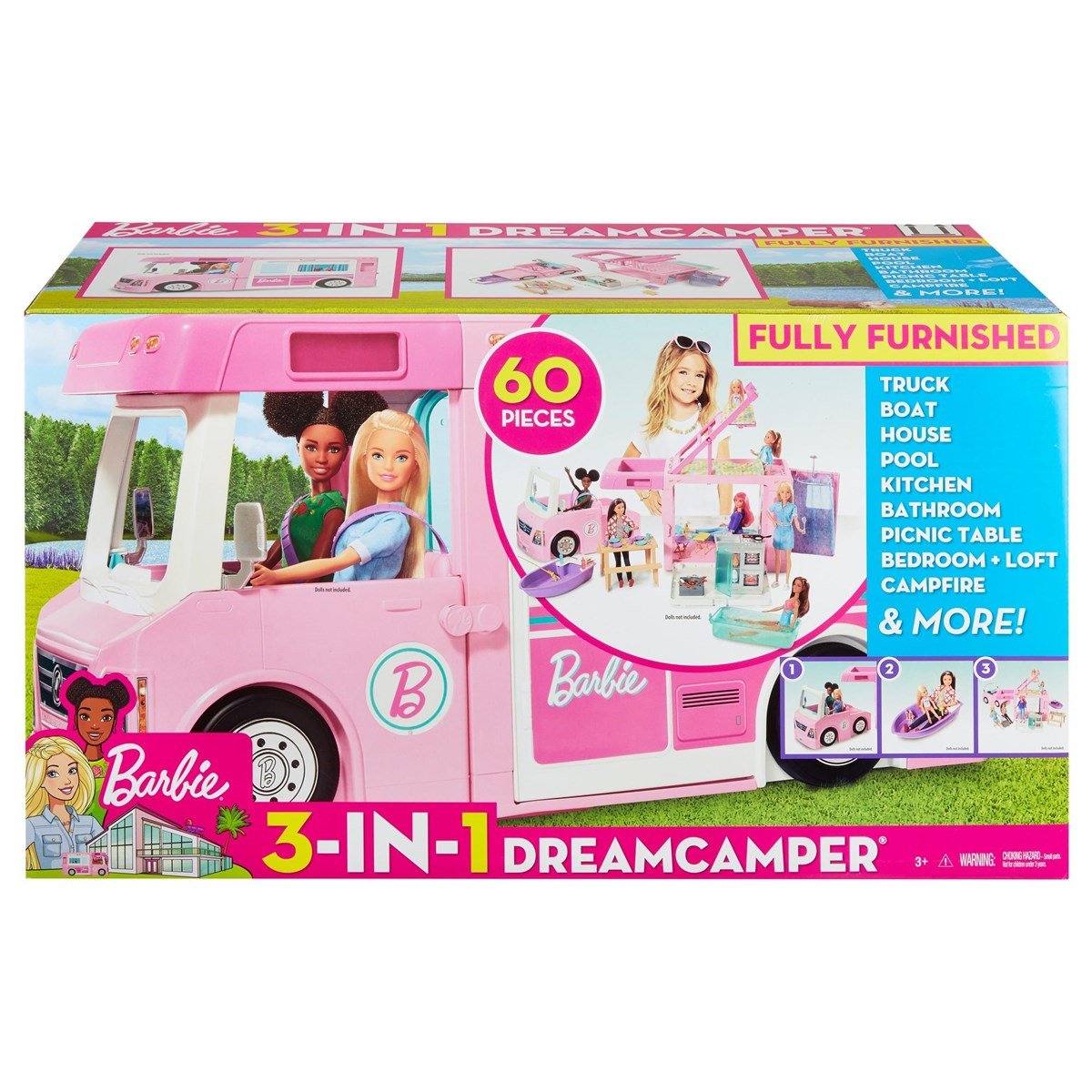 Barbie'nin Üçü Bir Arada Rüya Karavanı GHL93 - Toysall
