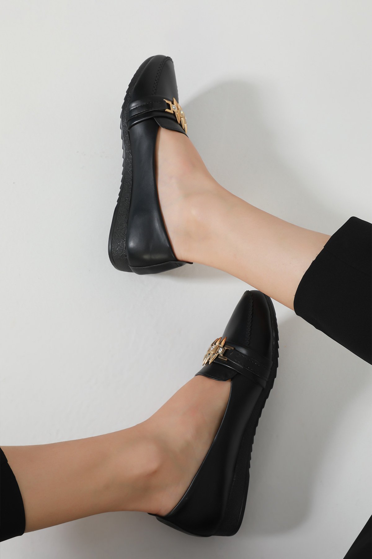Kadın Babet Ayakkabı Siyah 500575 - tozlu.com
