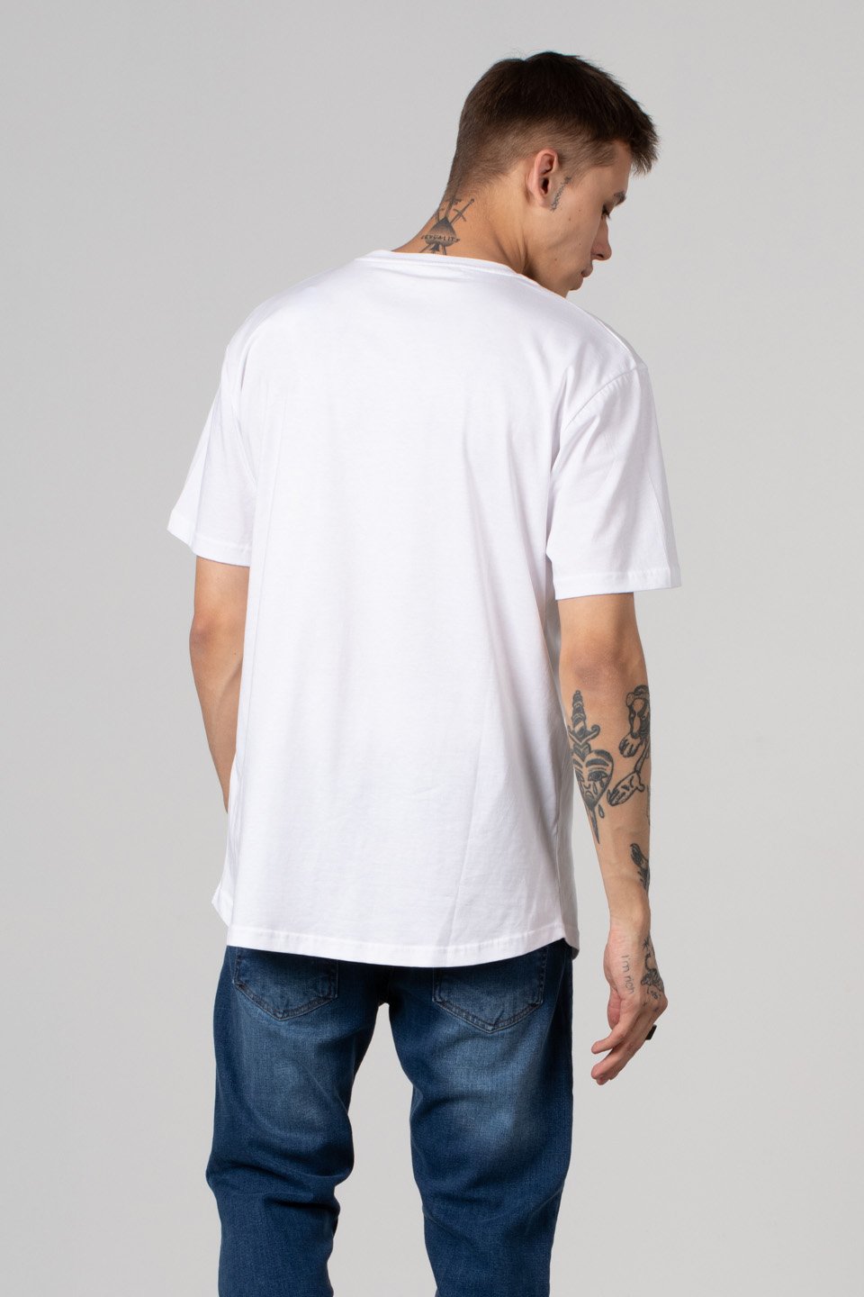 Ribana Yaka T-Shirt - Beyaz