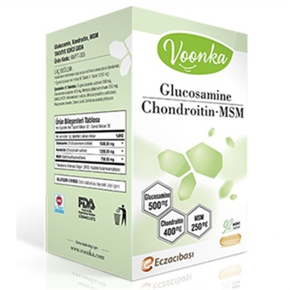 Voonka Glucosamine Chondroitin MSM 92 Tablet