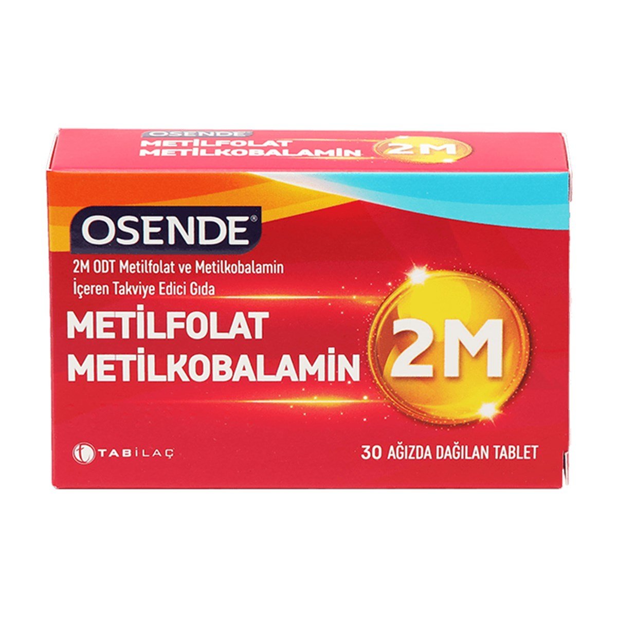Osende 2M Metilfolat Metilkobalamin 30 Ağızda Dağılan Tablet | Vitamin  Dolabı