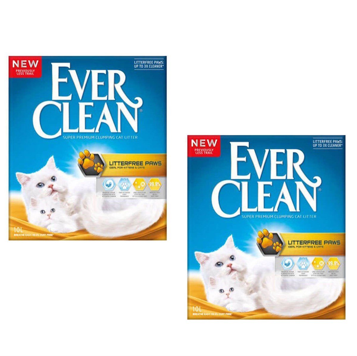 Ever Clean LitterFree Paws Patilere Yapışmayan Kedi Kumu 2 x 10 Lt | ZooPet