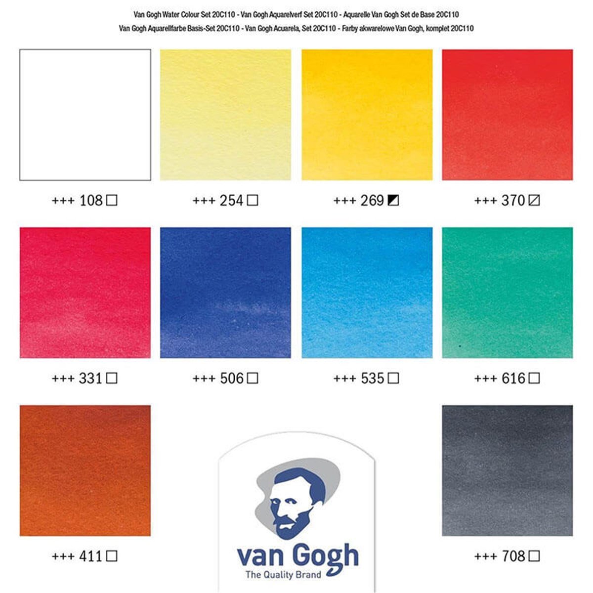 Van Gogh 10 Renk Tüp Suluboya Seti 10x10ml