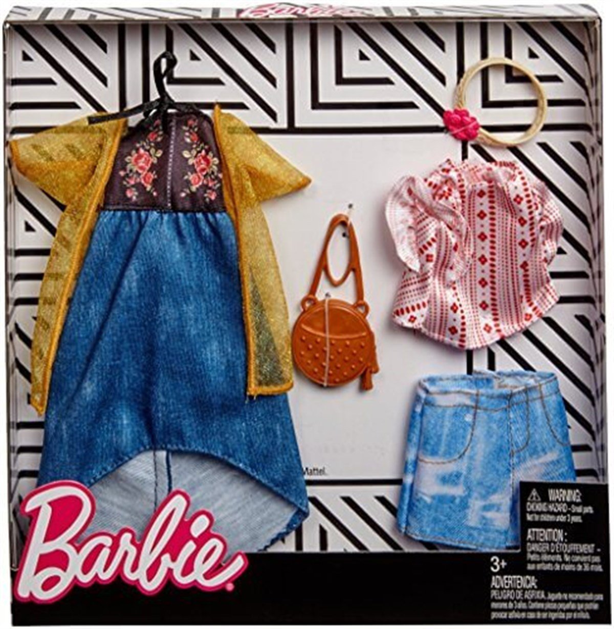 Barbie'nin Kıyafetleri İkili Paket Urban Boho Fashion en uygun fiyatlarla  Dobişko Oyuncak'ta!