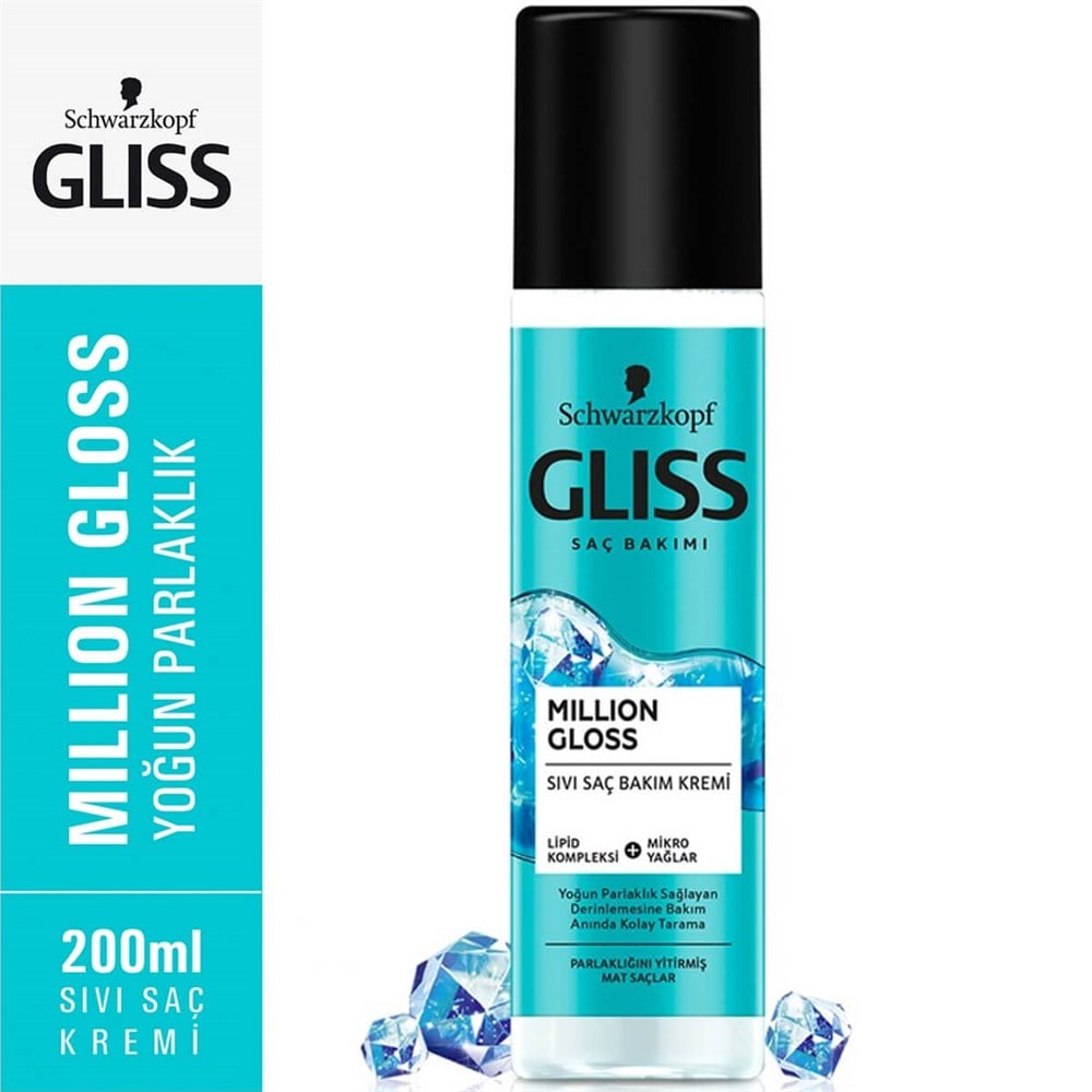 Gliss Million Gloss Sıvı Saç Kremi 200 ML | Ehersey.com