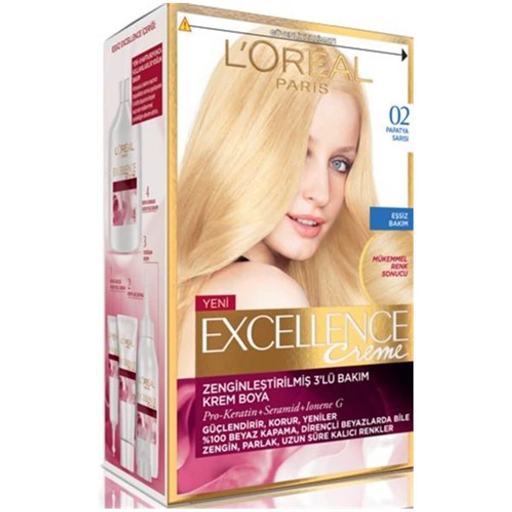 Loreal Paris Excellence Creme Saç Boyası 02 Papatya Sarısı | Ehersey.com