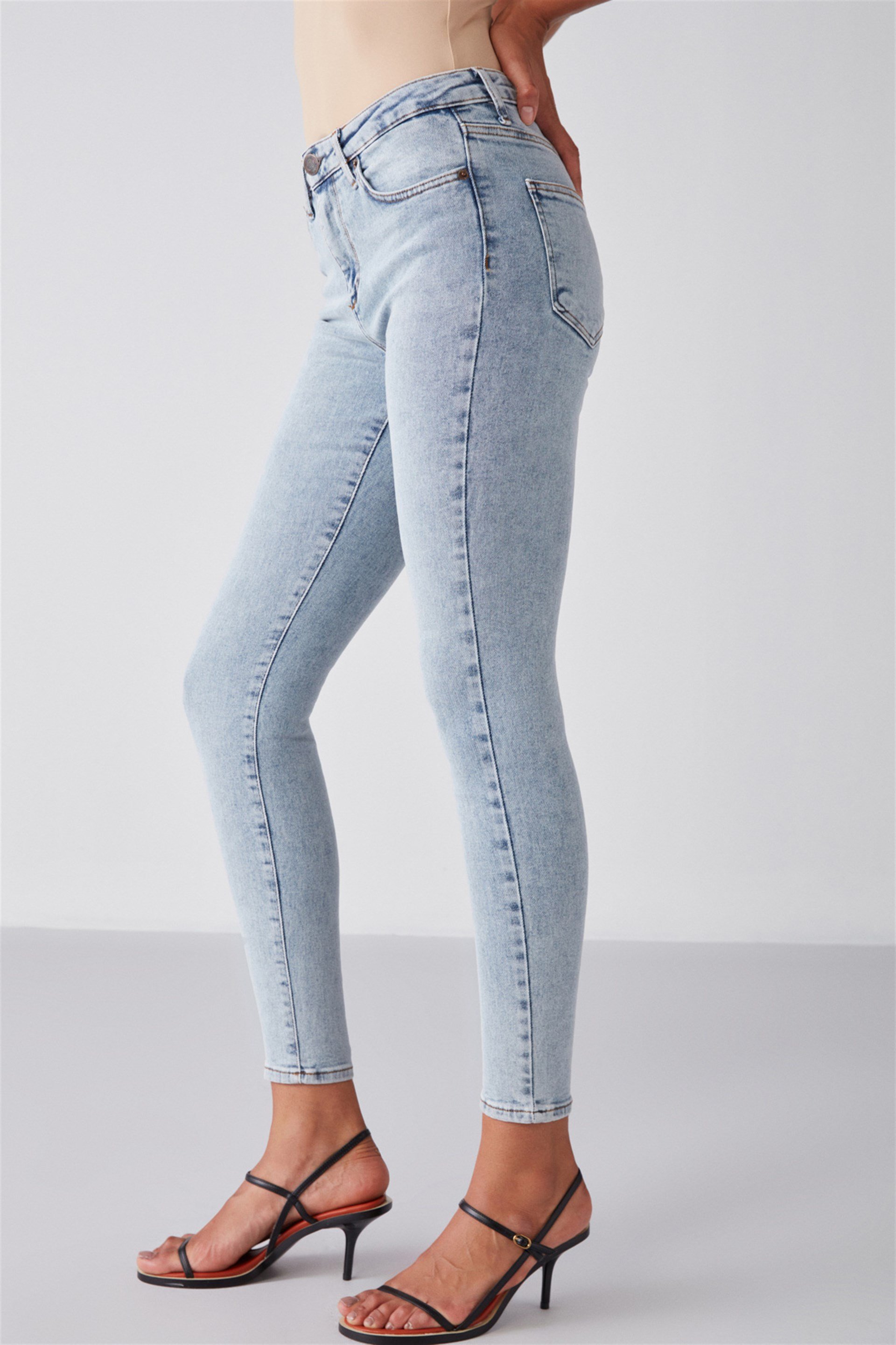LISSY Denim Skinny Açık Mavi Jeans | Grimelange