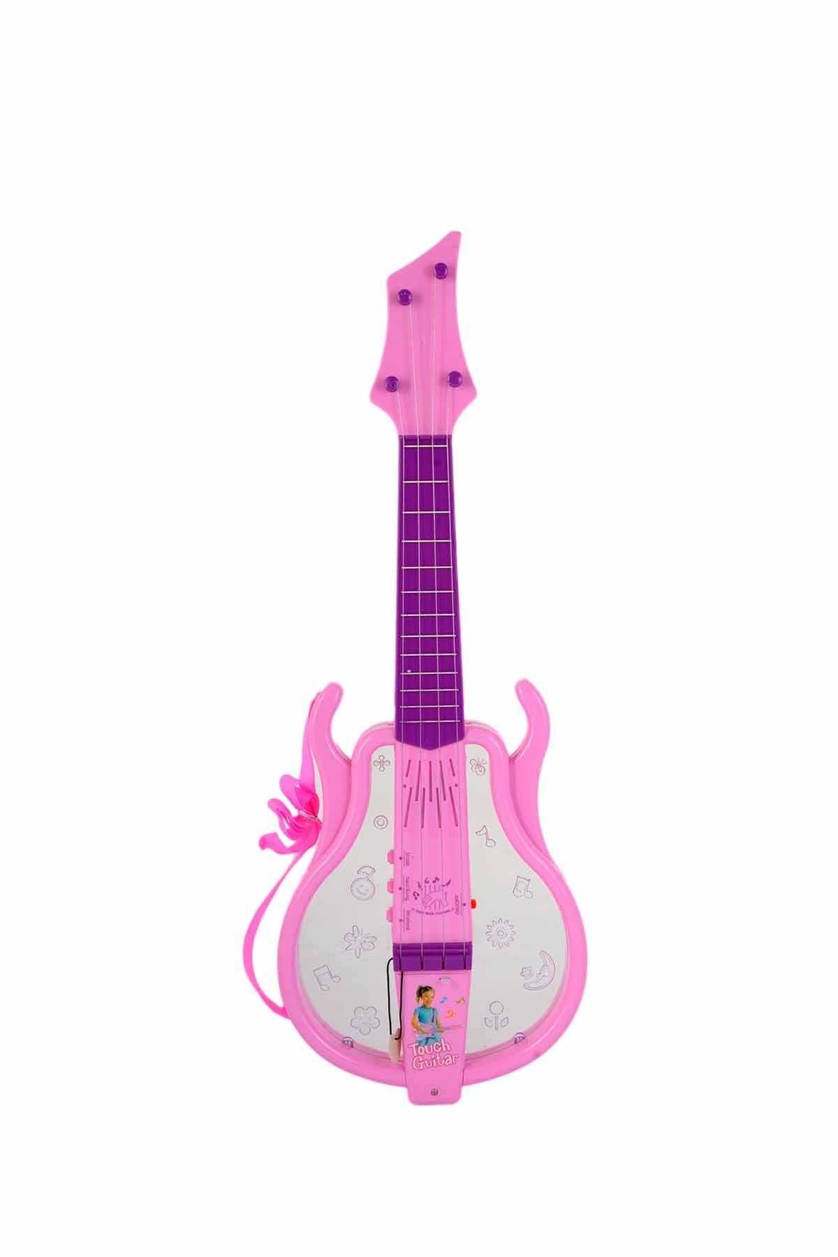 Işıklı ve Müzikli Oyuncak Gitar Pembe