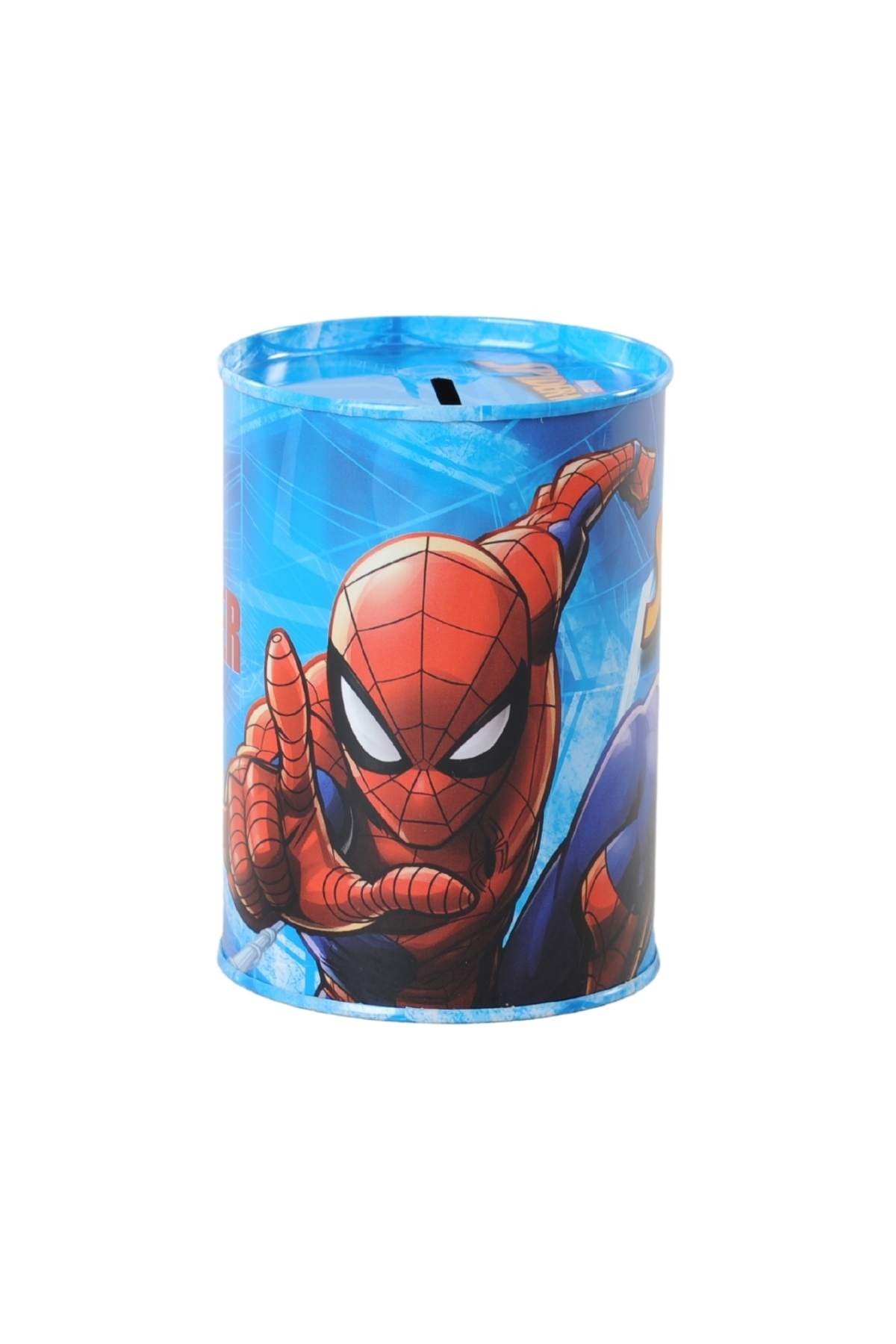 Spiderman Metal Kumbara Açık Mavi