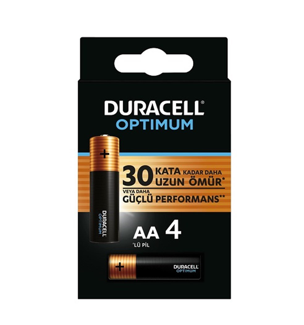 Duracell Optimum Aa Alkalin Pil, 1,5 V Lr6 MN1500, 4'lü