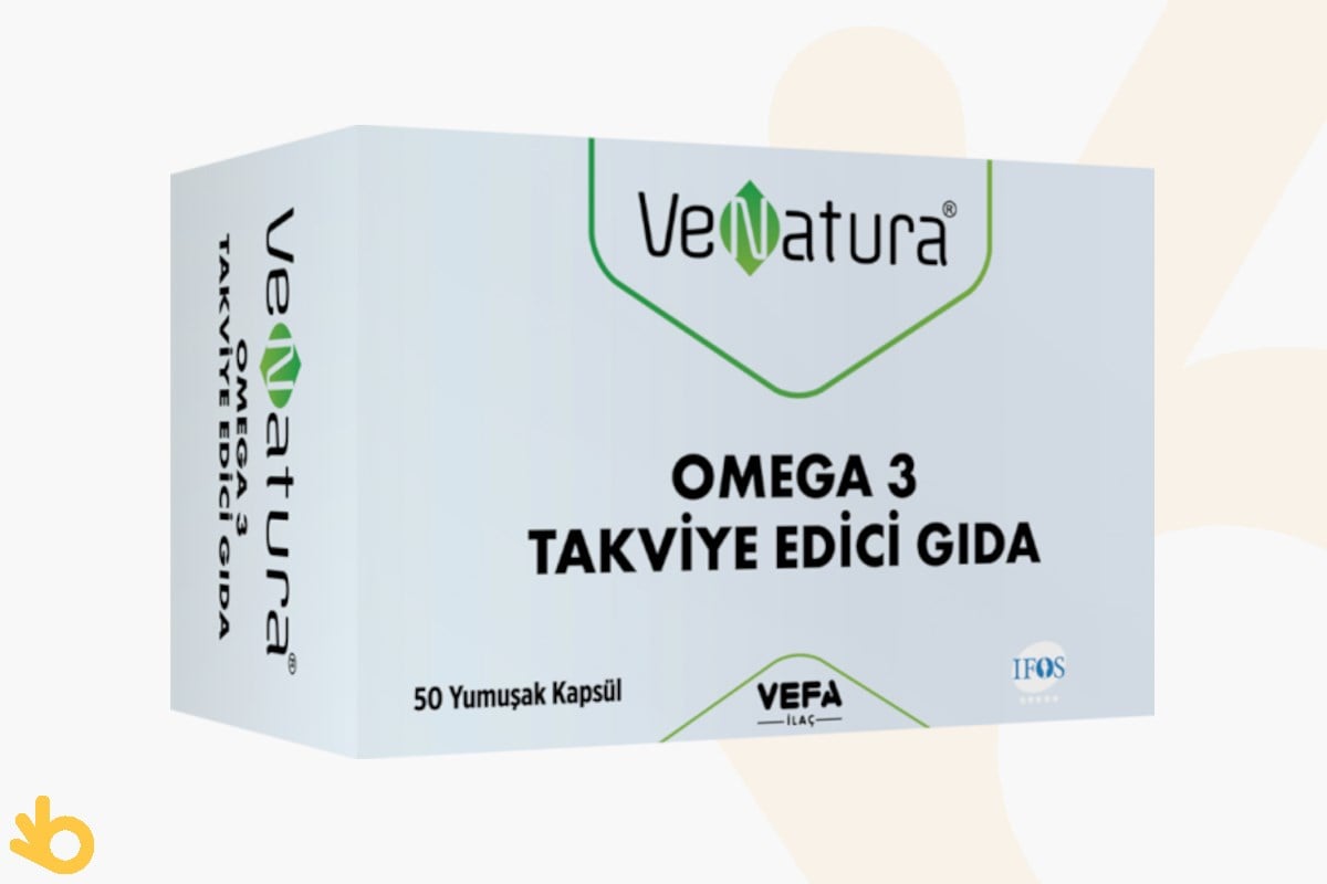 VeNatura Omega 3 - Balık Yağı (EPA & DHA) - 50 Kapsül | bikalite