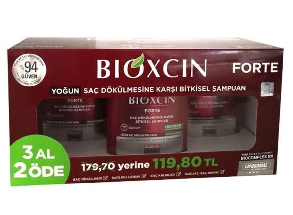 Bioxcin Forte Shampoo 300 ml - 3 Get 2 Pay (119,80 TL)-LeylekKapida.com