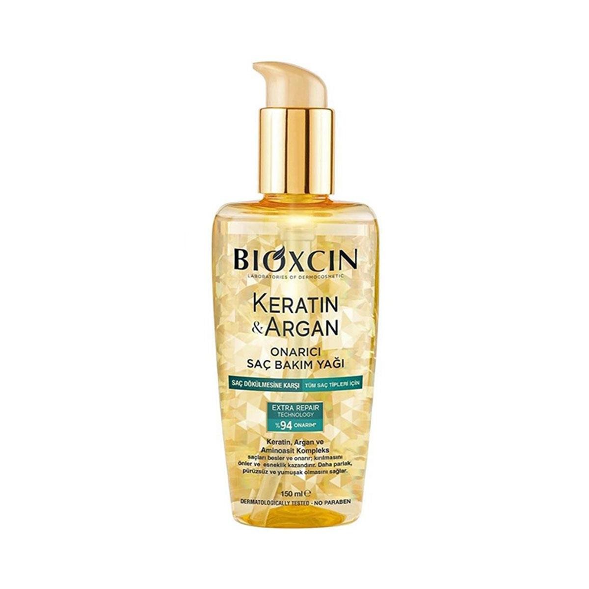 Bioxcin Keratin & Argan Onarıcı Saç Bakım Yağı 150 ml - Daffne