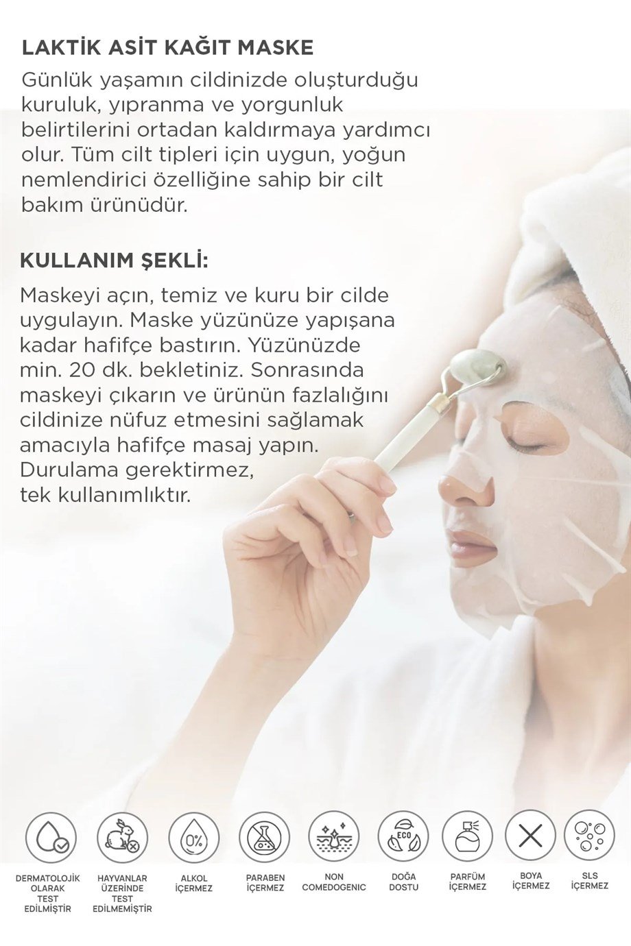 Derminix Laktik Asit Kağıt Maske - ONLİNE SATIŞ