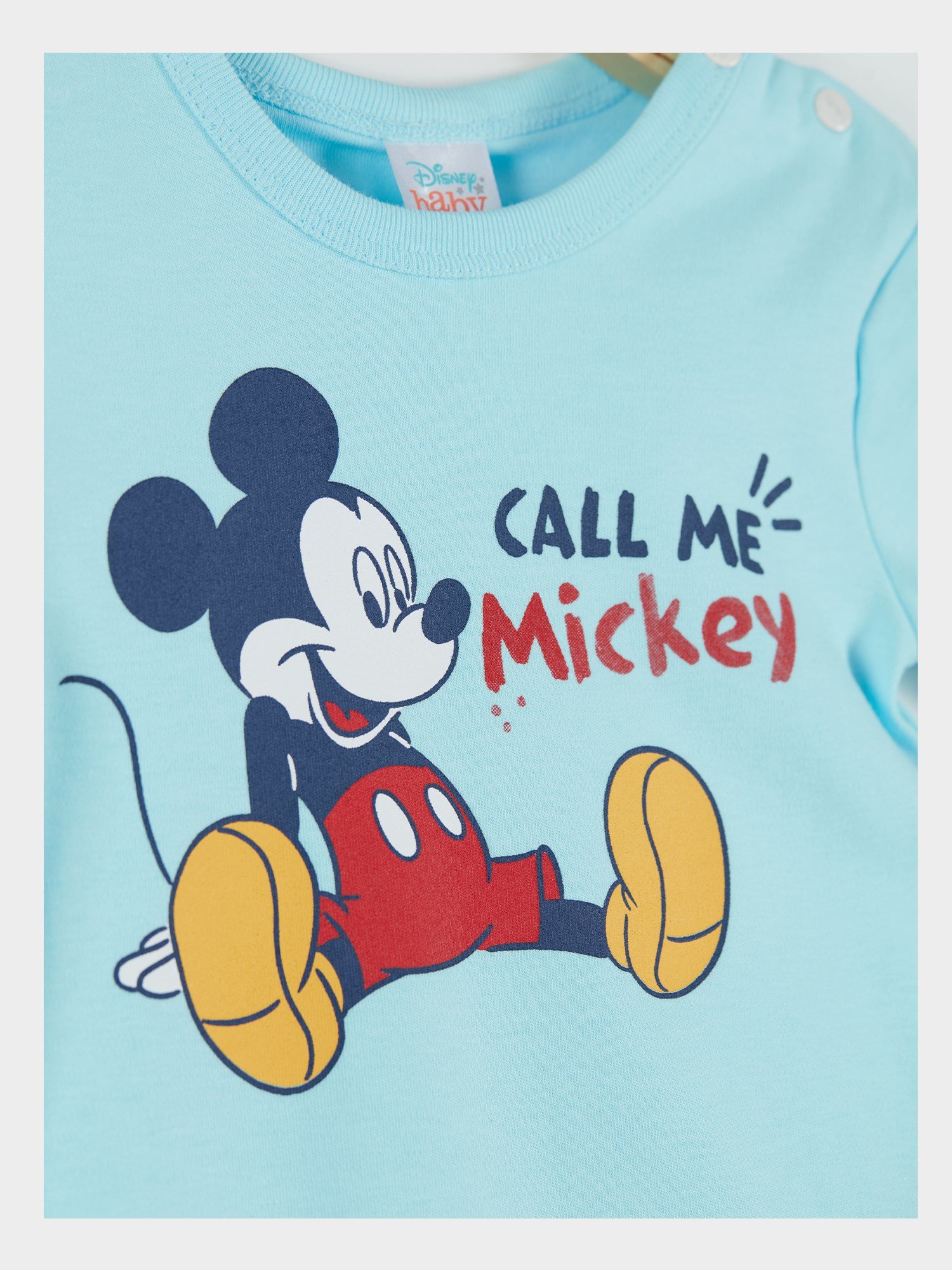 Mickey Mouse Lisanslı Erkek Bebek Body Alt ve Şapka 3'lü Set