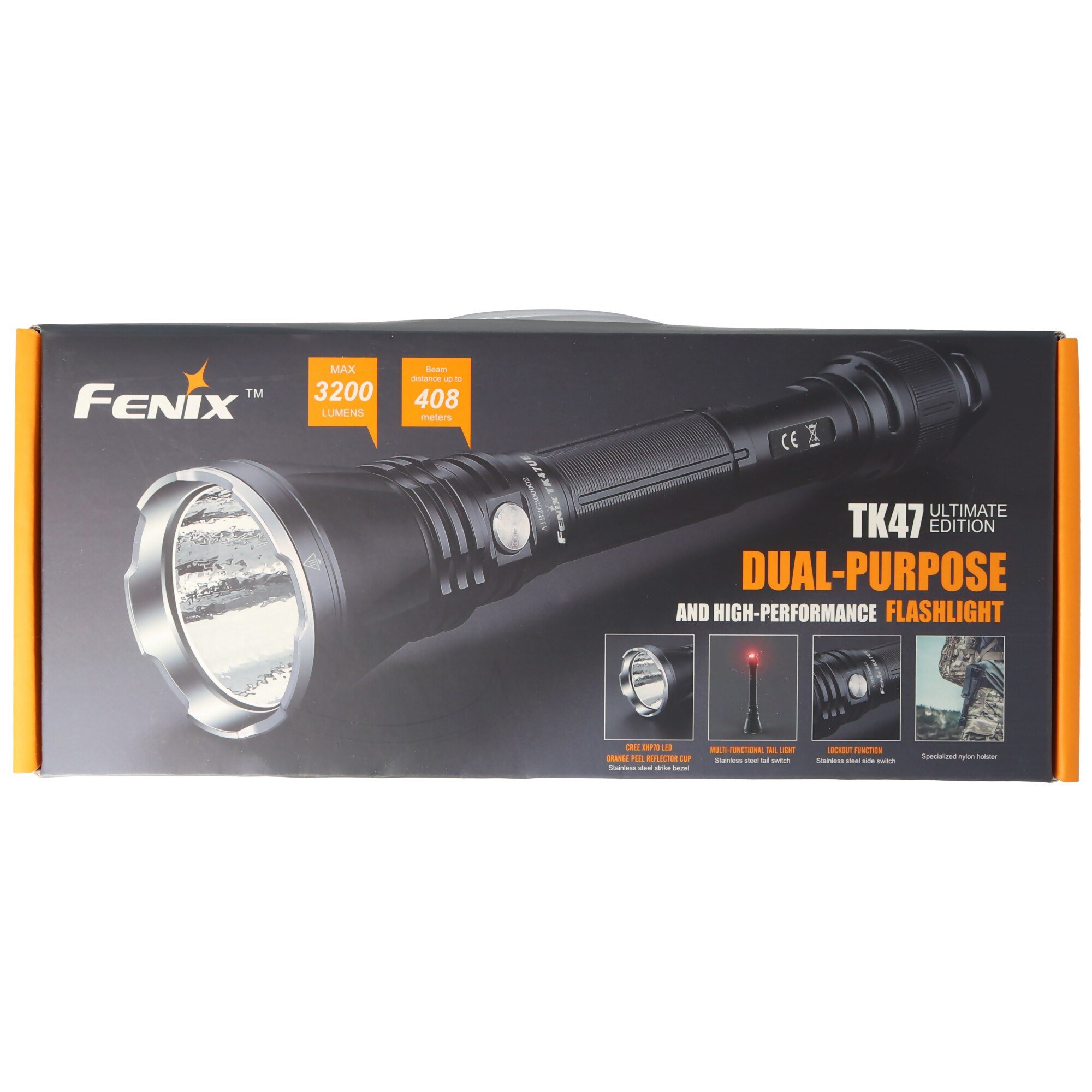 Fenix TK47UE 3200 lümene kadar LED el feneri, ışık aralığı maks. 700 metre