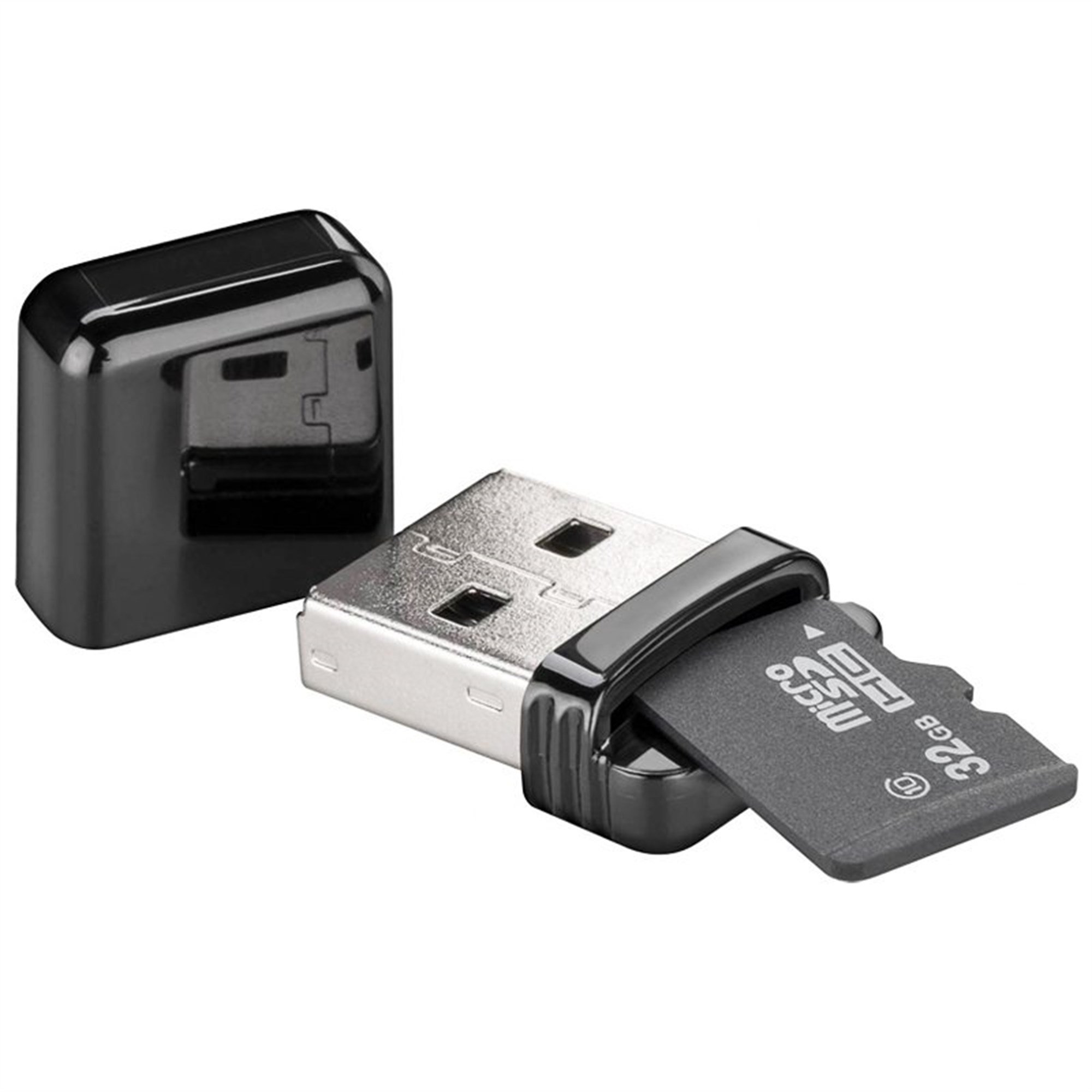 Micro SD ve SD bellek kartı formatlarını okumak için kart okuyucu USB 2.0,  Micro SD, SDHC,