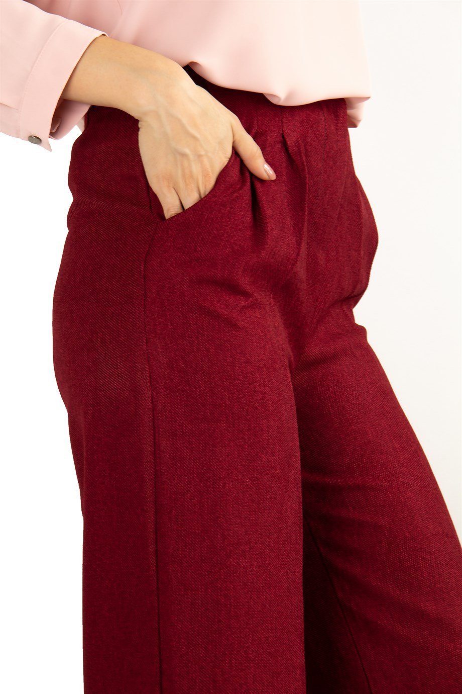Pantalon Large Classique - Rouge Bordeaux - Vannes
