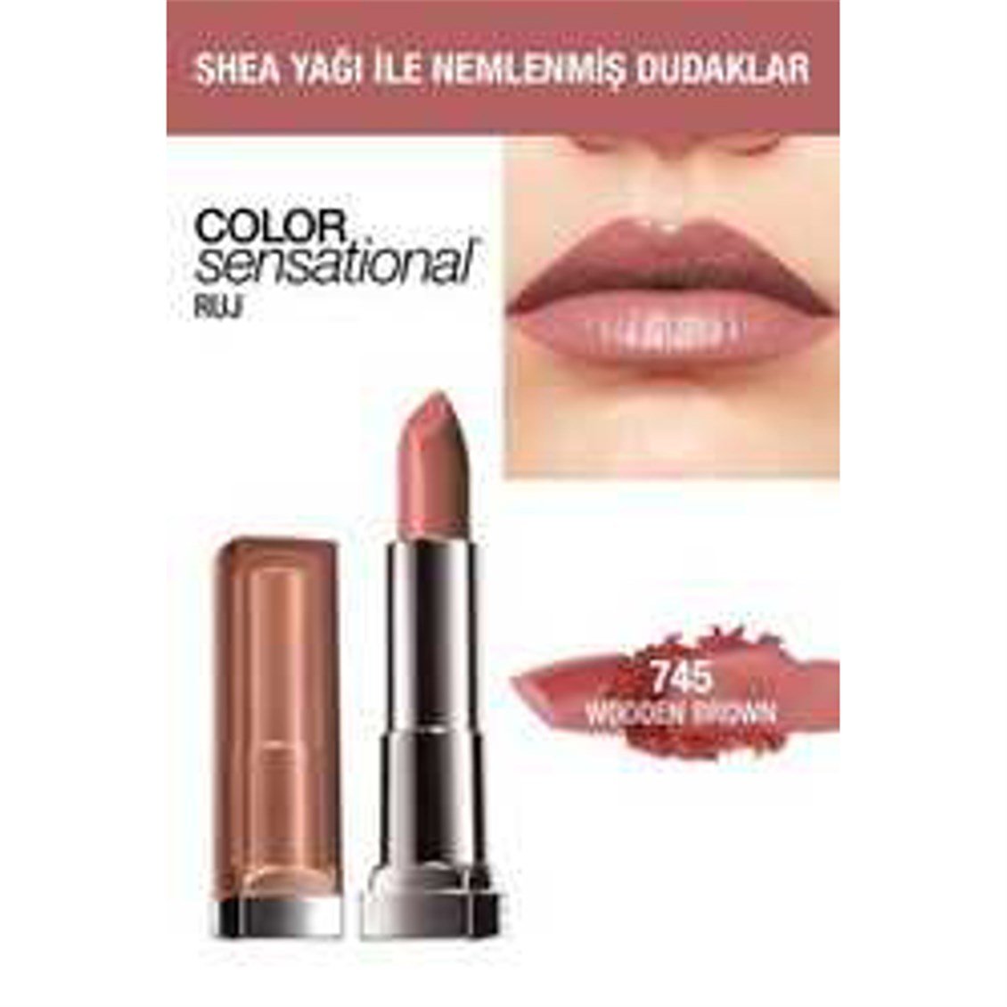 Maybelline New York Ruj Color Sensational Lipstick 745 Wooden Brown - Onur  Market