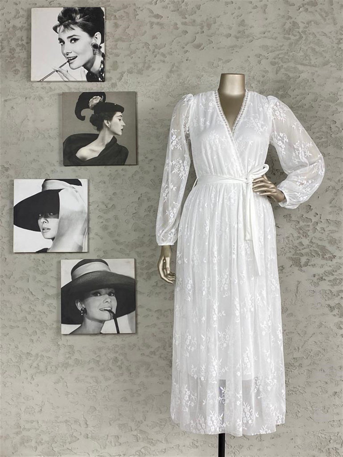 Fransız Dantel Elbise (Beyaz) 299,99 ₺