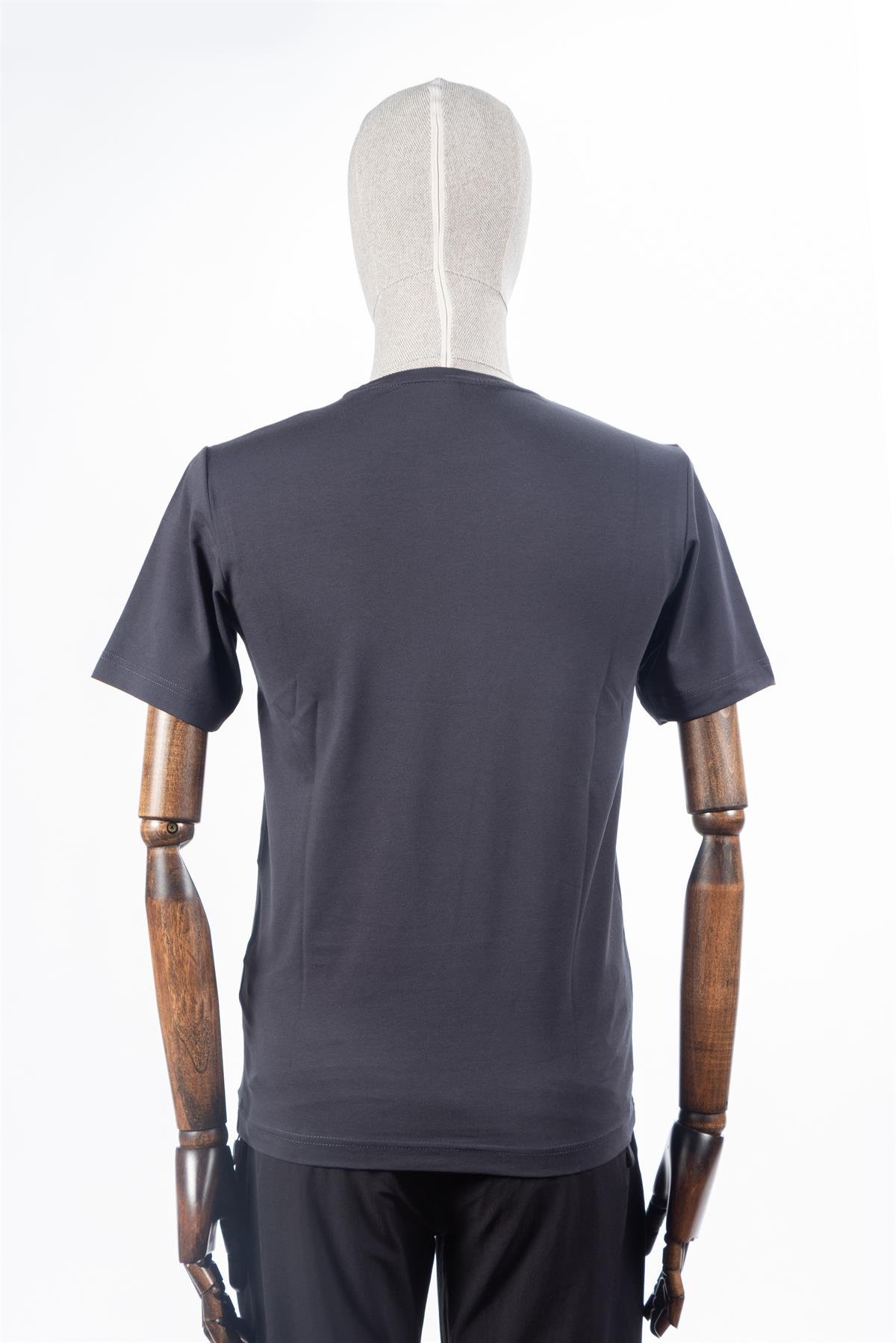 Basic Sıfır Yaka Lacivert T-shirt