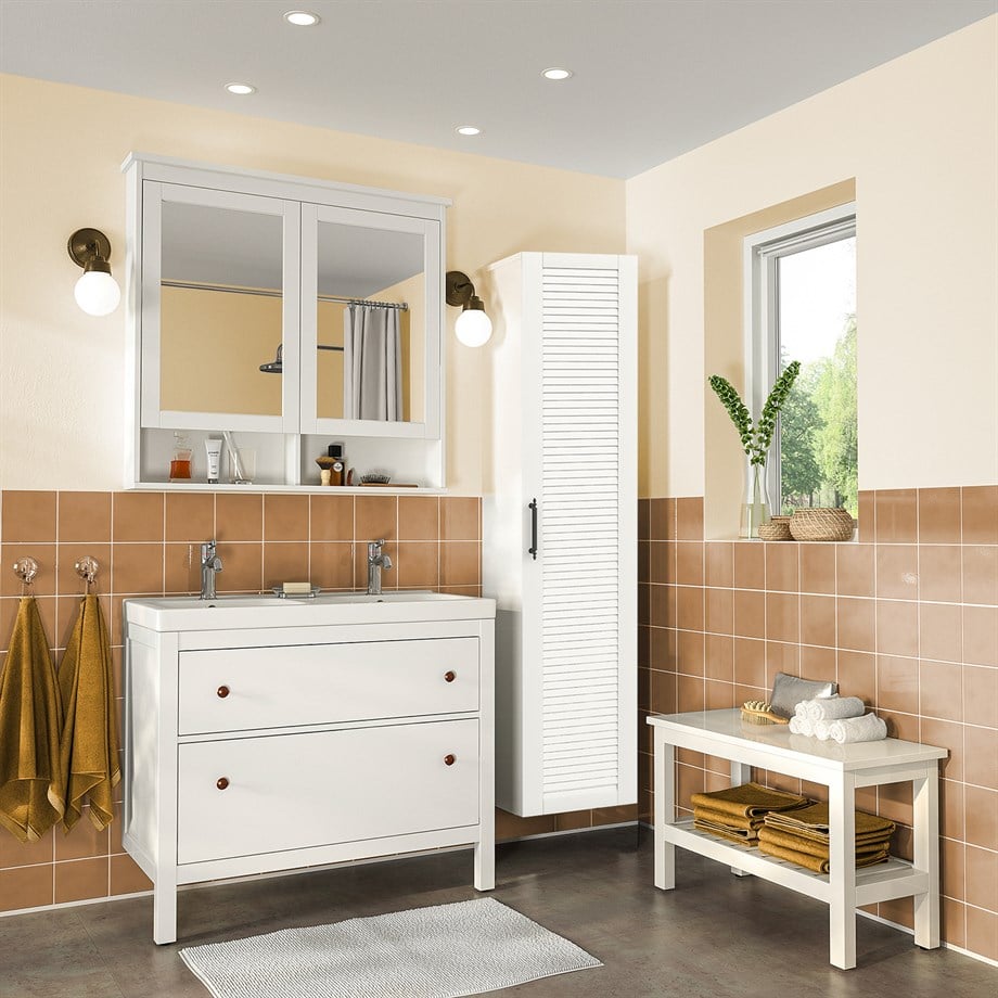 Dekorex Panjur Kapaklı Banyo Dolabı - Dekorex