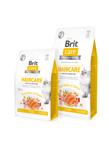 Brit Care Haircare Hypo-Allergenic Deri ve Tüy Sağlığı için Tahılsız  Yetişkin Kedi Maması 2kg - 8595602540884