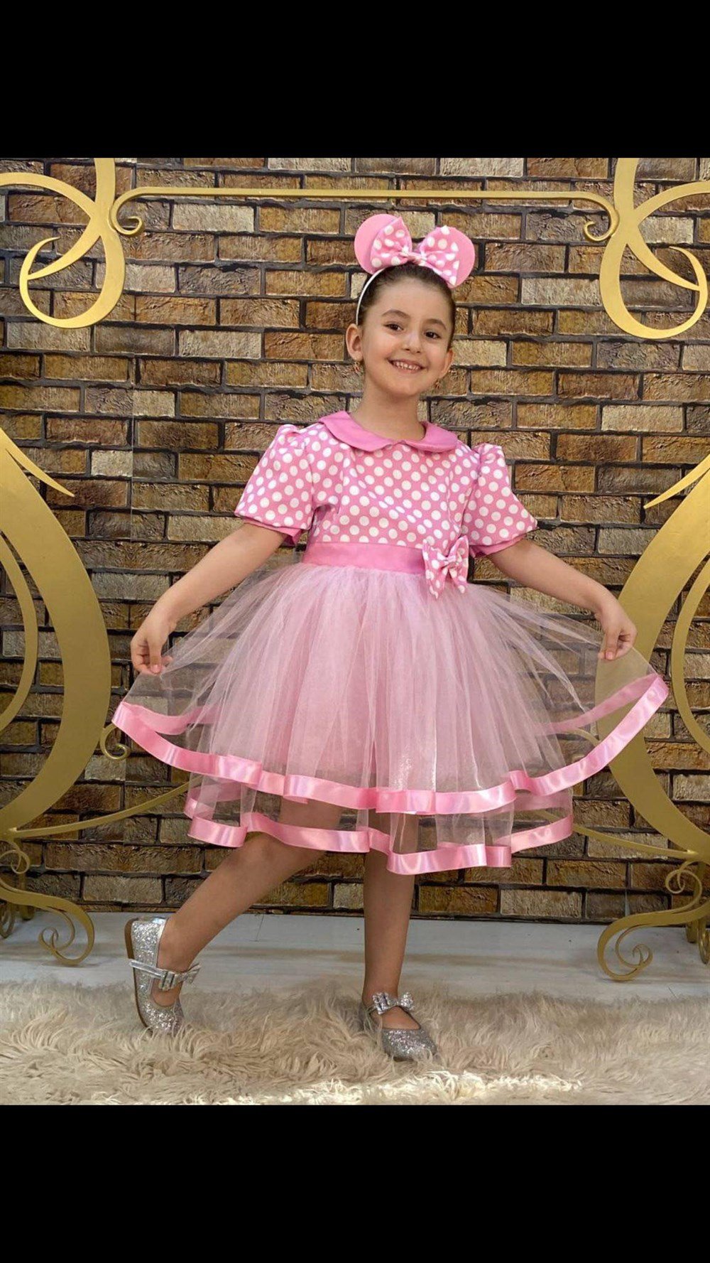 Minnie Mouse Elbise , Çocuk Minnie Mouse Elbise , Minnie Mouse Doğum Günü  Elbisesi , Kız Çocuk Kostüm