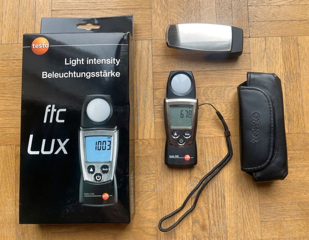 Testo 540 Işık Şiddeti Ölçüm Cihazı (Luxmetre) I Işık Ölçer (Lüksmetre) I  İnkatechmarket