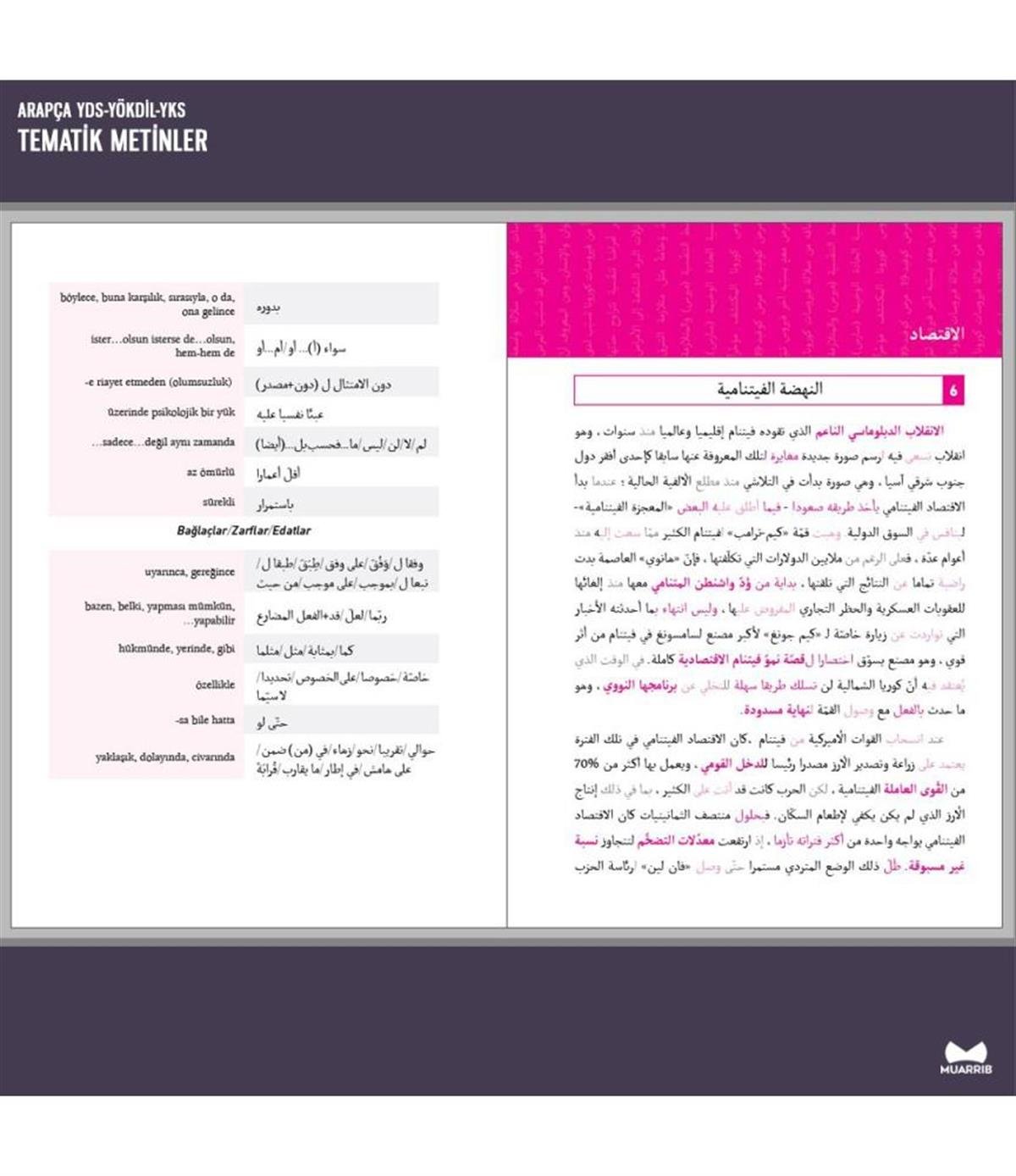Arapça YDS-YÖKDİL-YDT Tematik Metinler