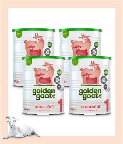 Golden Goat Keçi Bebek Sütü 1 Numara 400 gr 4'lü Paket |  www.iyigelecegim.com