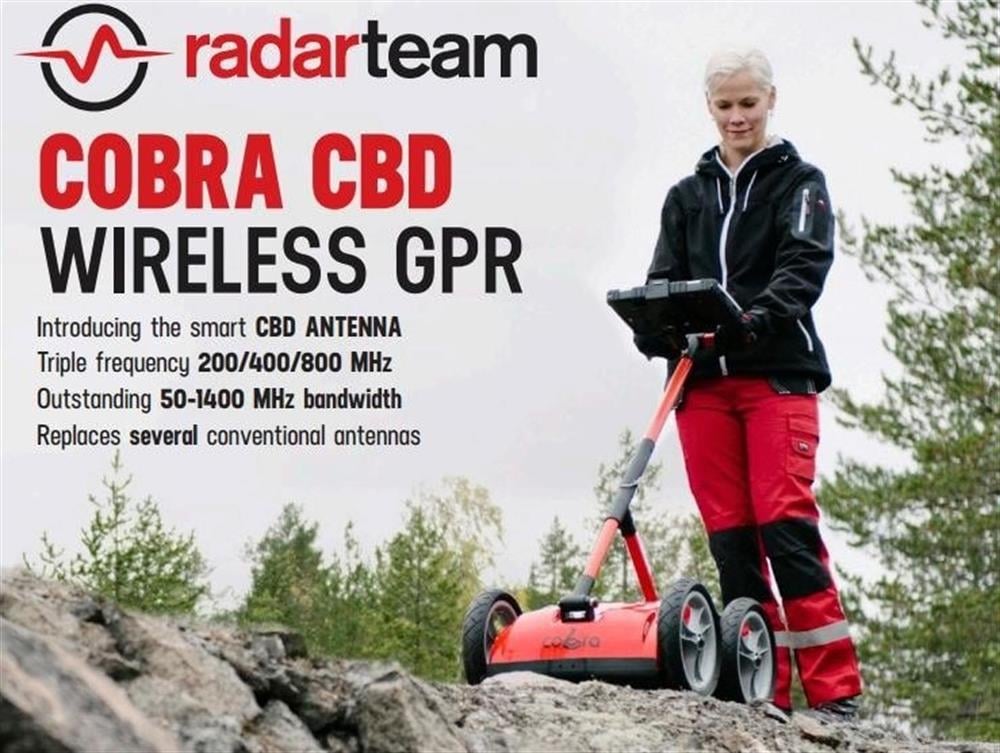 Radar Team Cobra Wireless GPR Yeraltı Görüntüleme