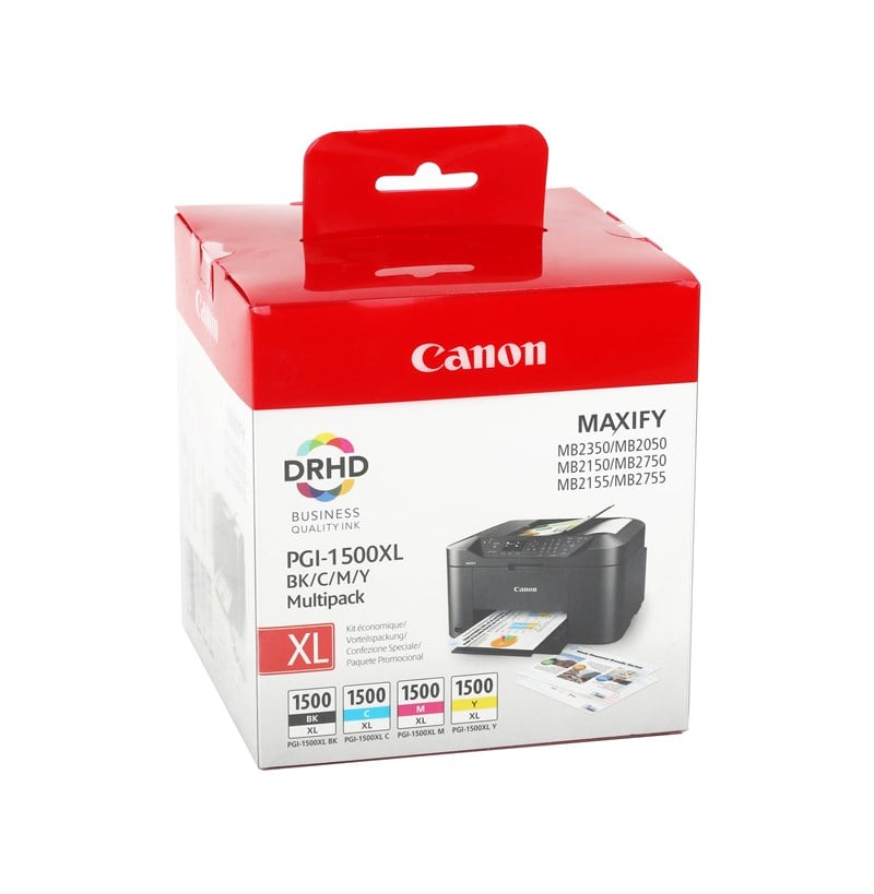 Canon PGI-1500XL Orjinal BK-C-M-Y Multipack Set Kartuş (MB2150)