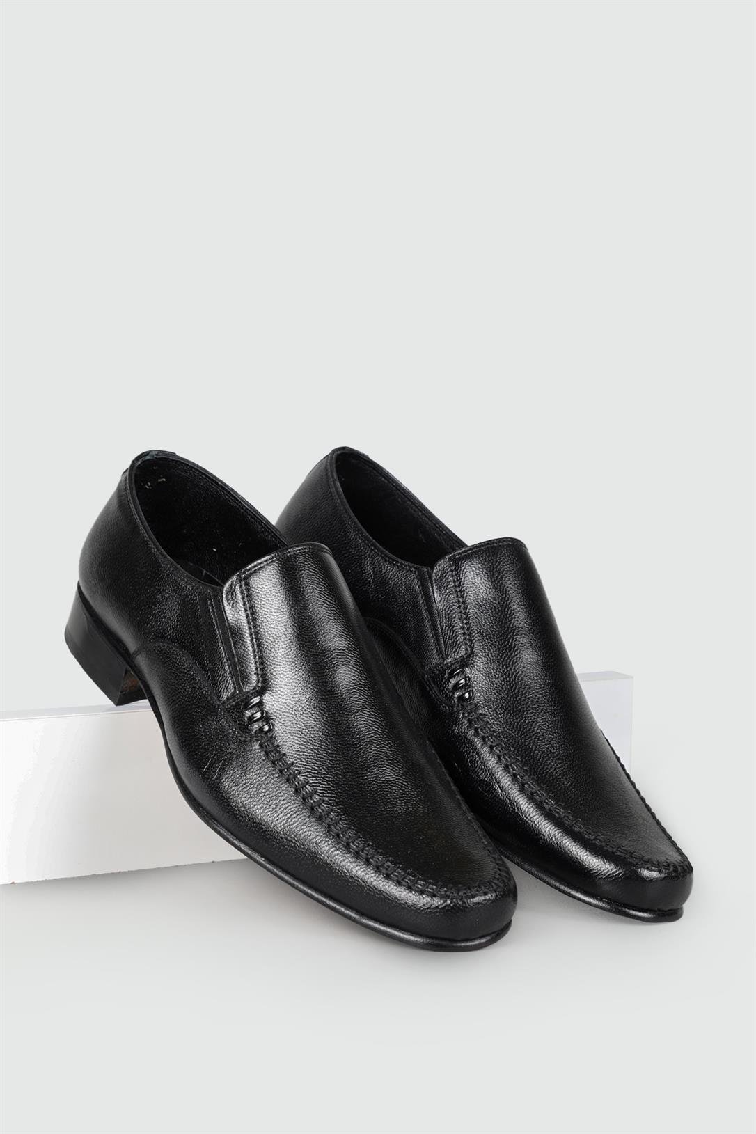 Suphi Şeker Günlük Deri Kösele Siyah Erkek Ayakkabı 190 | Ayakkabı City
