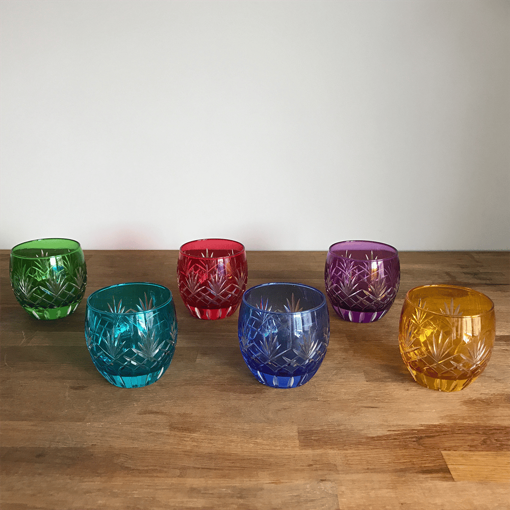 Altılı Renkli Su Bardağı Seti