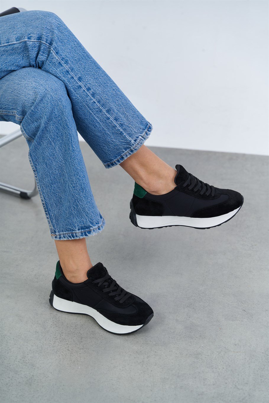 Benito Black Suede Sneaker