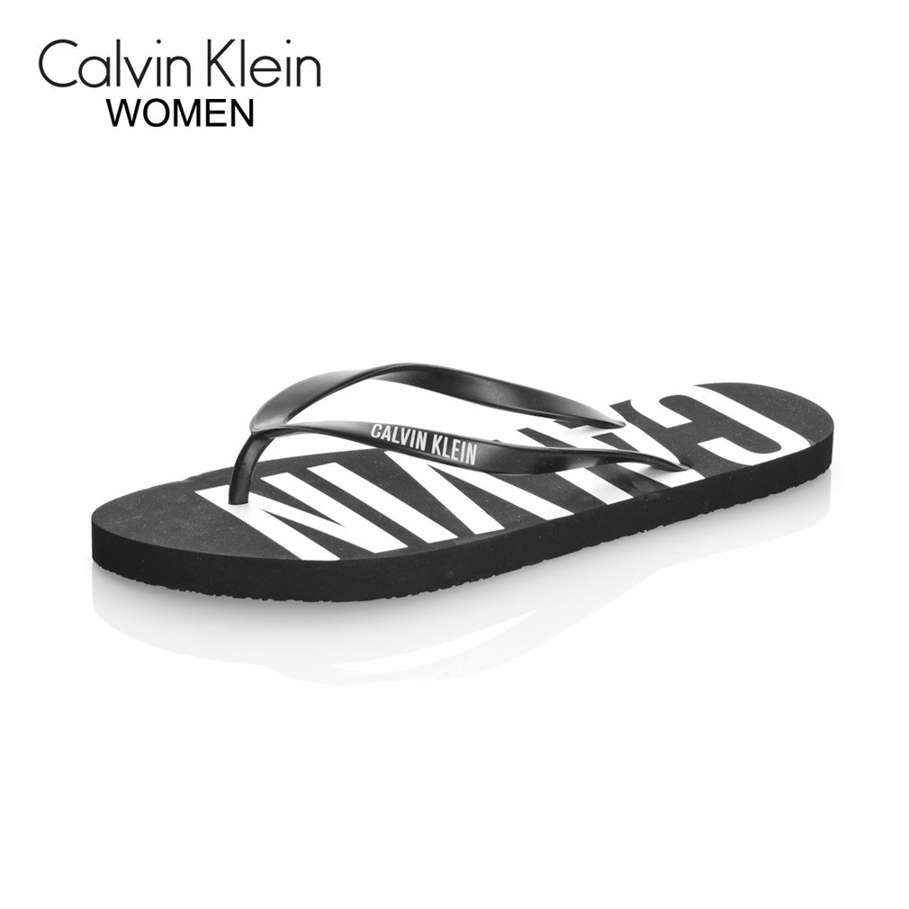 Calvin Klein Kadın Terlik Kauçuk Taban KW0KW00023 001 CALVIN KLEIN FF  SANDAL BLACK | Marka Park