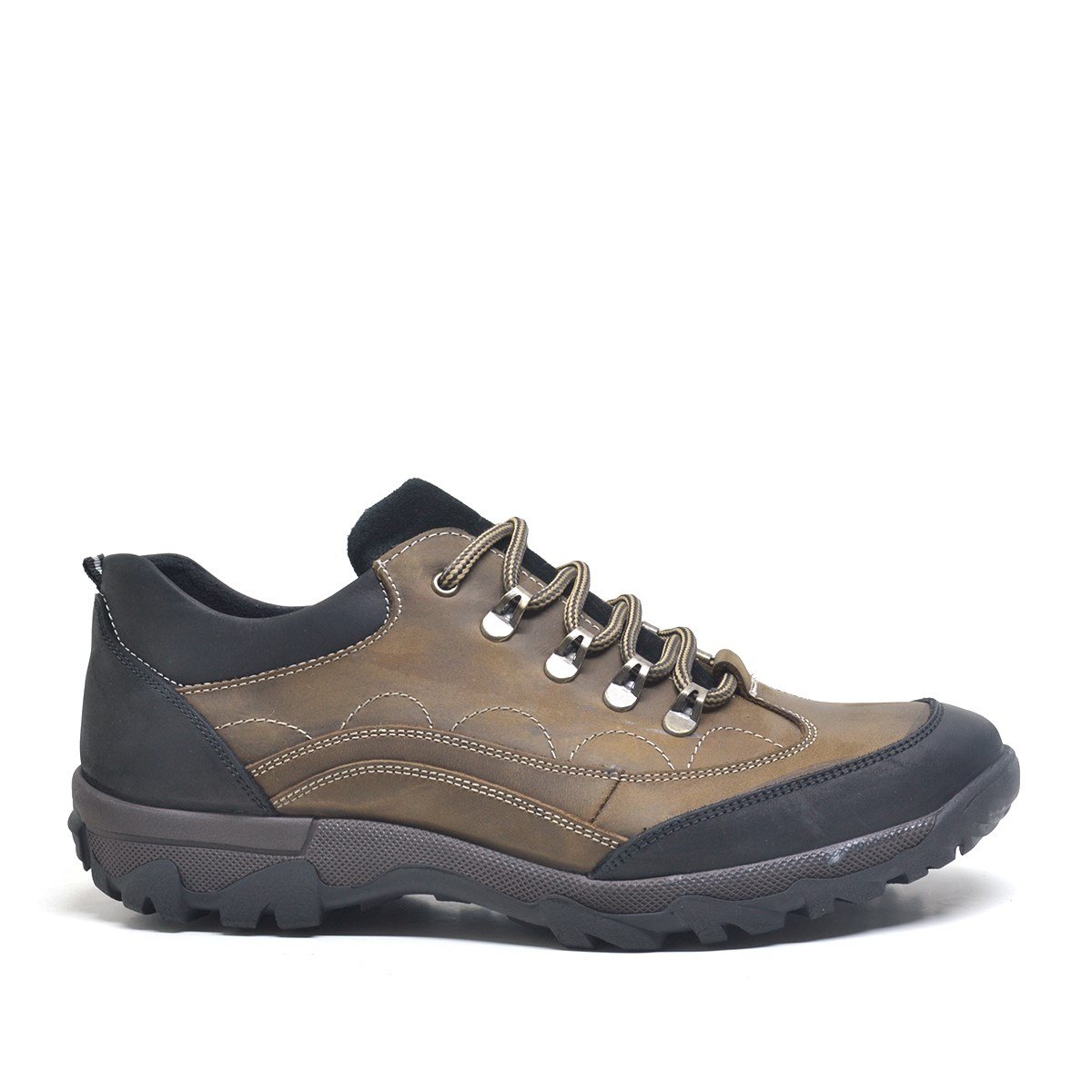 Dropland Sand Color Men's Genuine Leather Winter Trekking Shoes