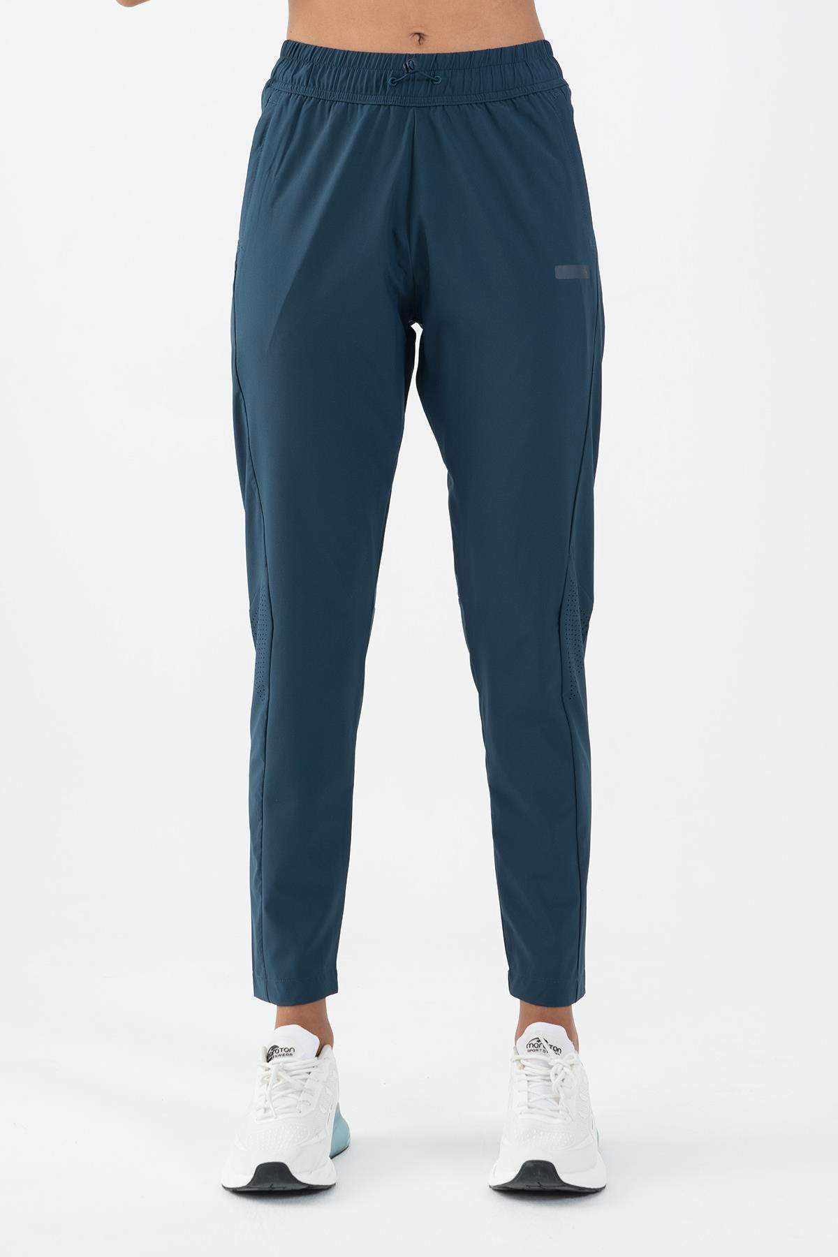 Maraton Regular Kadın  Dar Paça  Navy Pantolon 22170
