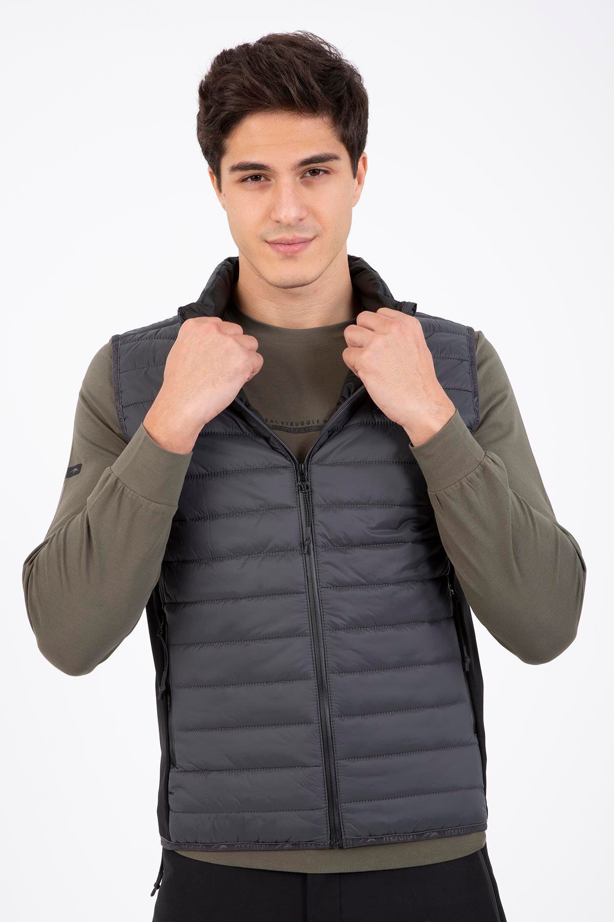 Maraton Sportswear Regular Erkek Dik Yaka  Kolsuz Basic Yelek 21517