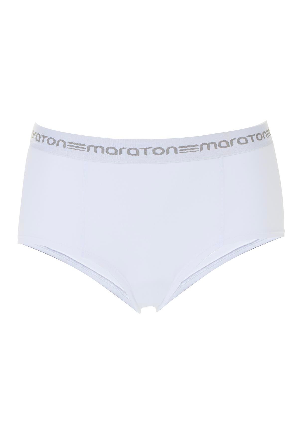 Maraton SlimFit Kadın    Beyaz Boxer 21201