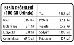 tarhana besin değeri