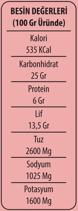 zeytinyağlı kuru domates besin değeri