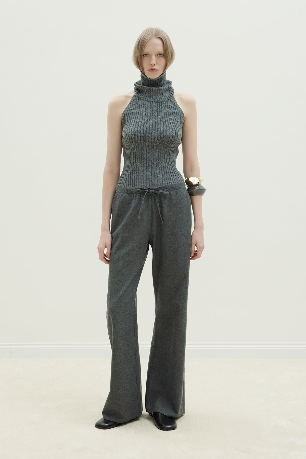 Mona High Neck Knit Top