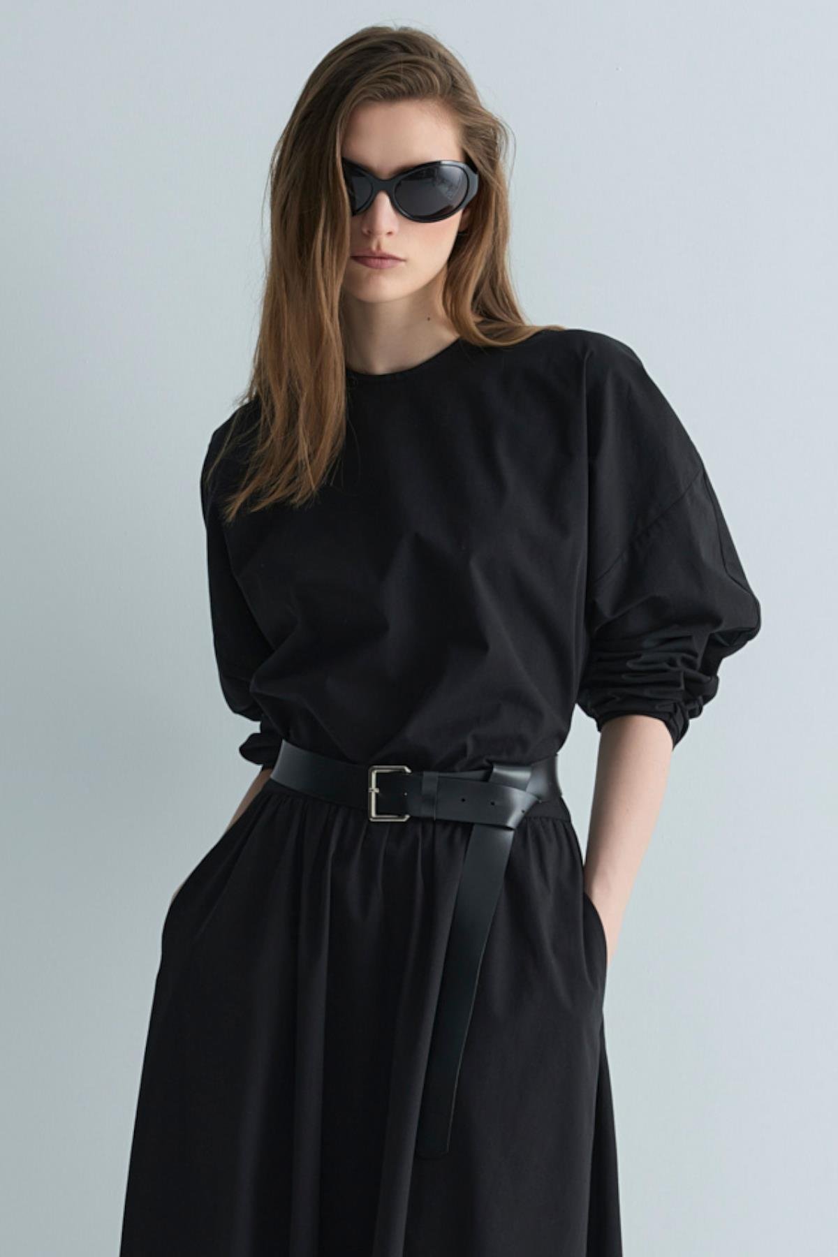 Leather Long Belt 