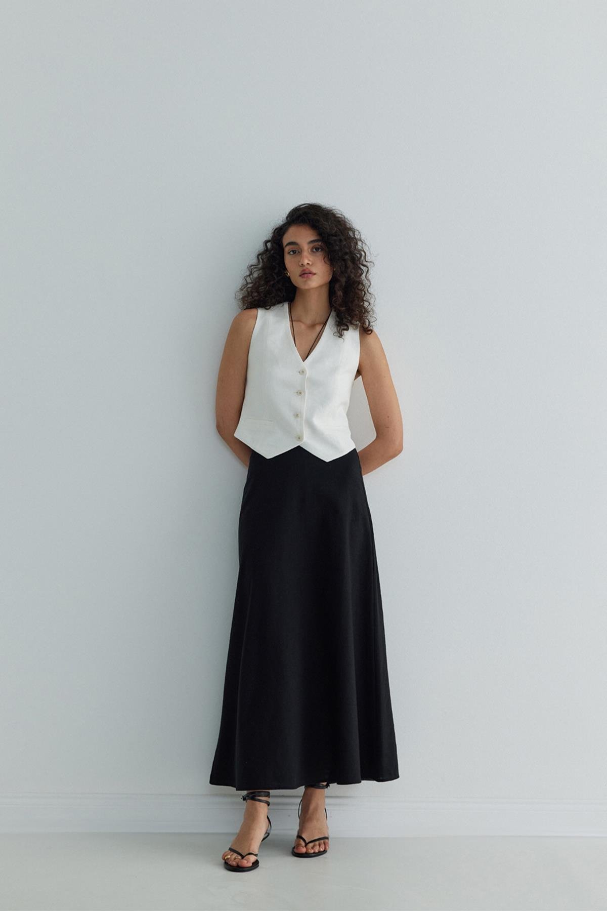 Serena Flared Midi Skirt
