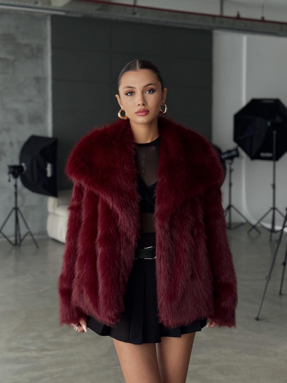 Bordo Kürk Modeli