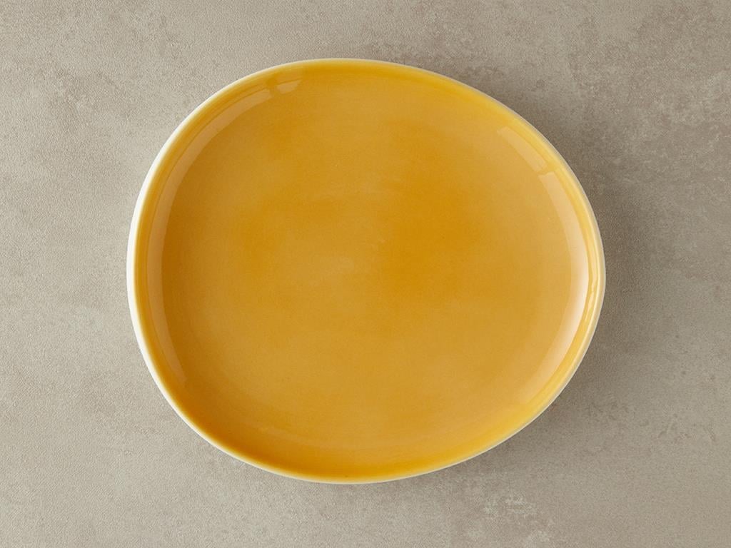 Boho New Bone China Service Plate 27 cm Yellow